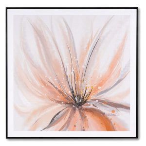 Cuadro ORANGE 2 negro 80x80