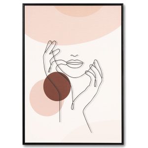 Cuadro PAMELA 1 negro 50x70